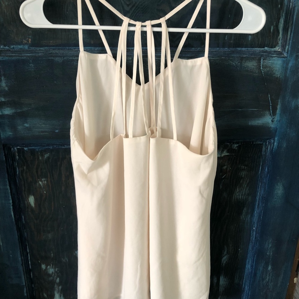 Cream blouse with fun straps